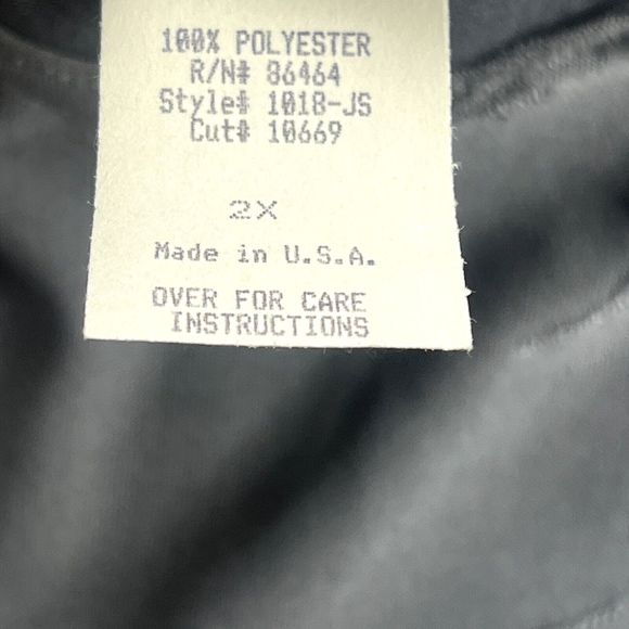 California Krush Woman Top Womens 2X Gray Plus Size Long Sleeve Made in USA - Picture 12 of 12